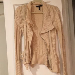 BCBG Knitted peplum fit sweater